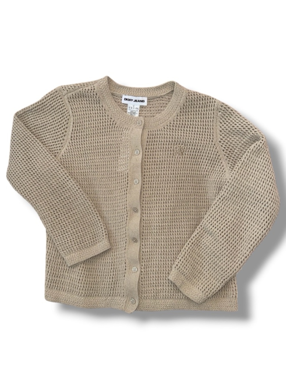 DKNY Jeans Women's Baby Chenille Open-Stitch Long-Sleeve Cardigan
Knit Sweater - Picture 4 of 8